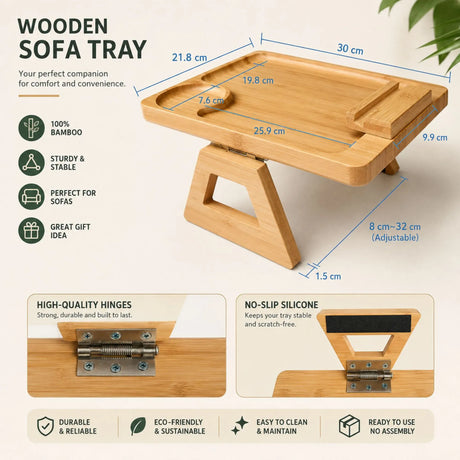 Bamboo phone holder, operated by remote control.