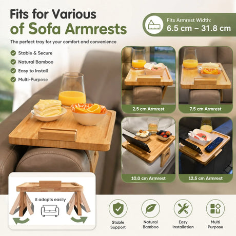 Bamboo phone holder, operated by remote control.