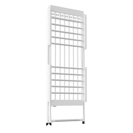 White electric towel rack, 220W, foldable.