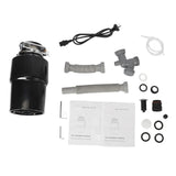 550W Food Waste Disposer with AU Plug, 4000RPM, Black, Stainless Steel for Kitchen