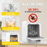 3-in-1 Baby Bottle Washer, Sterilizer & Dryer Combo in White