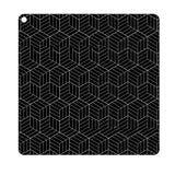 Anti-Slip Silicone Induction Cooktop Mat, 25x25cm, Heat Resistant, Black