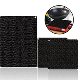 Anti-Slip Silicone Induction Cooktop Mat, 25x25cm, Heat Resistant, Black