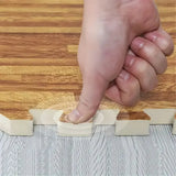 White Wood Grain Interlocking Heavy Duty EVA Foam Gym Flooring Mats - 60x60cm - 24 Tiles