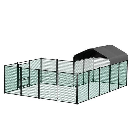 Hen chicken run coop, 304.8 x 396.24 cm.