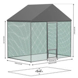 Extra Large Black Chicken Coop Cage Run Rabbit Hutch Walk-In Hen Enclosure 300x200x270cm