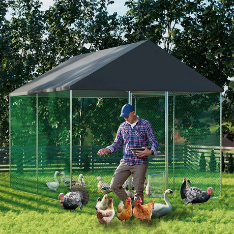 Hutch black chicken coop, 300x200x270cm.