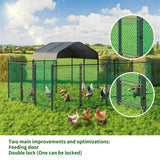 Extra Large Black Chicken Coop Cage Run Rabbit Hutch Walk-In Hen Enclosure 300x200x270cm