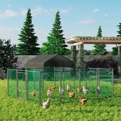 Hutch black chicken coop, 300x200x270cm.