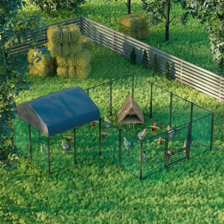 Hutch black chicken coop, 300x200x270cm.