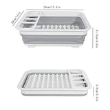 Foldable Kitchen Dish Rack Storage Tray.
