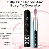 35000RPM Cordless Nail Drill Kit LED Pink