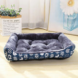 Blue bed sofa mats.