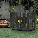 46 XXL Heavy Duty Dog Cage Jumbo Large Pet Kennel on Wheels.