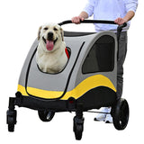 XL foldable dog stroller pet pushchair.