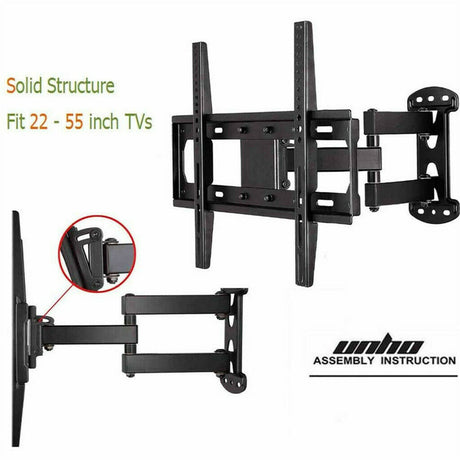 Full Motion TV Wall Mount Bracket 27-55 for Samsung TCL Hisense.
