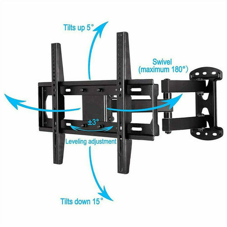 Full Motion TV Wall Mount Bracket 27-55 for Samsung TCL Hisense.