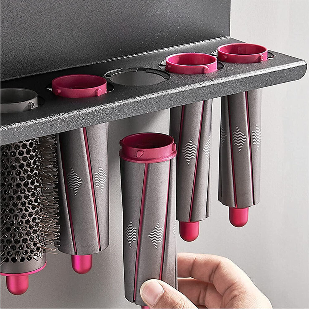 Black Space Aluminum Wall Mount Holder for Dyson Airwrap