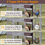 Automatic Chicken Coop Door Opener with Gate Light Sensor Remote