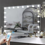White vanity wall light.