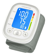 White automatic blood pressure monitor.