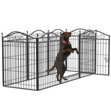 8 Panel Pet Playpen Gate Extension w/ Lockable Door.