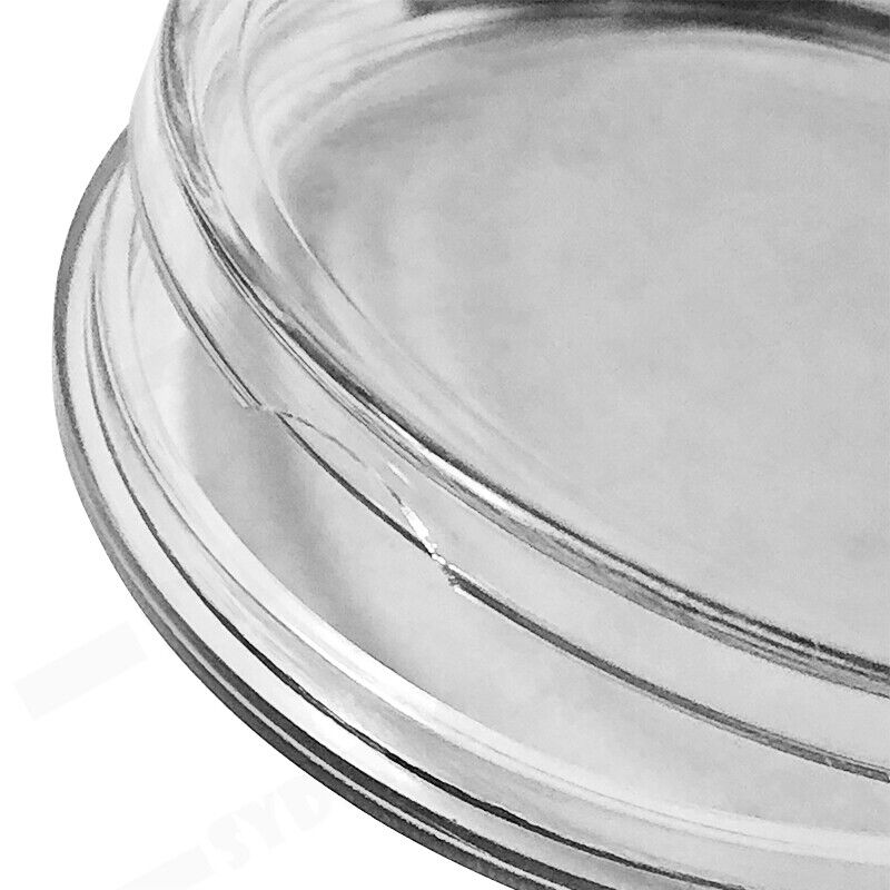 100pcs 46mm Clear Plastic Coin Holder Capsules Storage Box