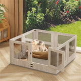 Tempered glass whelping box.