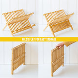 2 Tier Bamboo Dish Rack