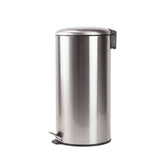 30L Pedal Bin with Stainless Steel and Plastic Construction