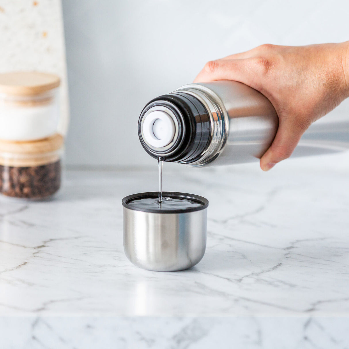 1L Stainless Steel Vacuum Flask Insulated Drink Container