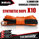 X-Bull Dyneema rope winch cable, waterproof.