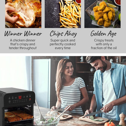 EUROCHEF 16L Air Fryer Electric Digital Airfryer Rotisserie Dry Large Big Cooker