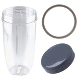 For Nutribullet Colossal Large Cup + Stay Fresh Lid + Grey Seal, 900 600 Models