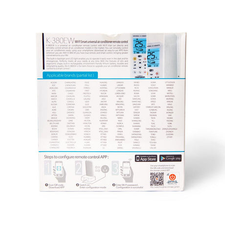 Chunghop Wi-Fi remote control, model K-380EW.