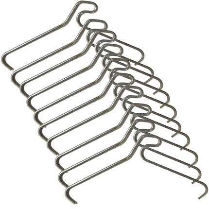 10 Pack 65mm (2.5") Brick Hooks - Wall Crab Clips Hangers For Pictures Plants