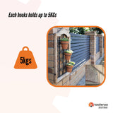 10 Pack 155-165mm (6-6.5") Brick Hooks - Wall Clips Hangers For Pictures Plants