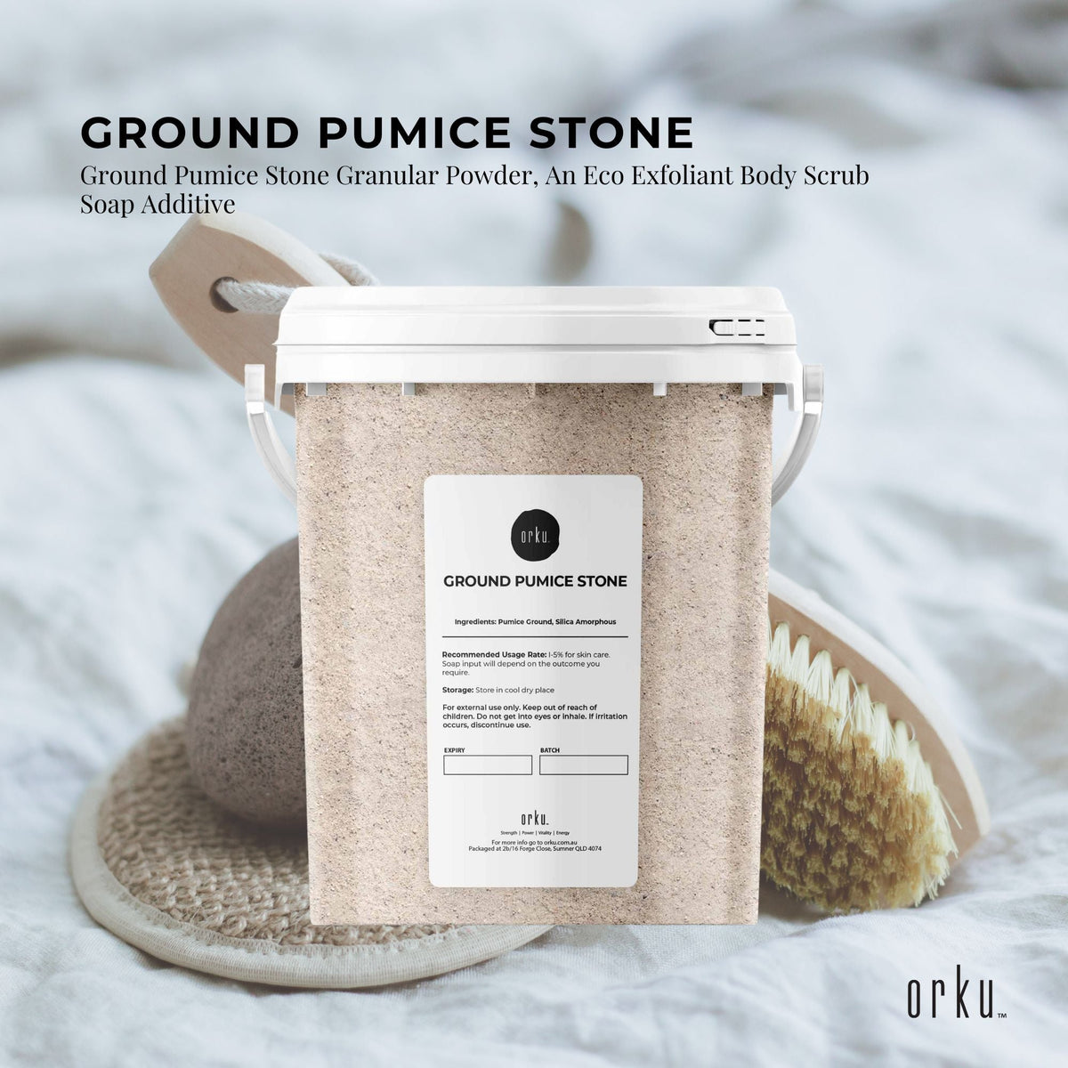 Ground Pumice Stone Powder Exfoliant and Soap Additive