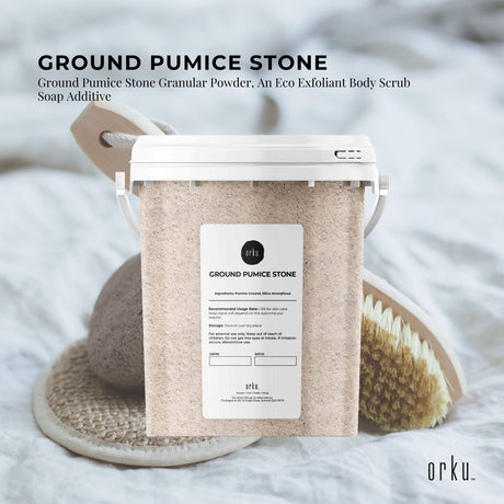 Ground Pumice Stone Powder Exfoliant and Soap Additive.