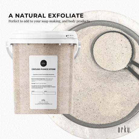 Ground Pumice Stone Powder Exfoliant and Soap Additive.