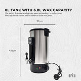 8L Orku Candle Wax Heater With Core Heating Tap - Electric Warmer Melter Pot