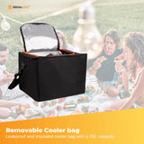 Social Hike Car Boot Organiser With Cooler - Collapsible Storage Box For Trunk