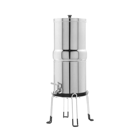 Stainless steel water filter, 8.5L, eco friendly.