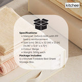 4x Kitchee Foldable Bed Sheet Storage Box - Linen and Closet Organiser Beige