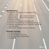 Social Hike Step-Inflating Camping Mattress Lightweight Waterproof Sleeping Grey