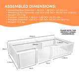Rooster Farms PVC Dog Whelping Box + Play Pen 2.96m x 1.48m x 0.48m - Birthing Kit