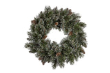 Christabelle Christmas Wreath With Lights- 61cm Cashmere