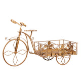 Christabelle Antique Gold Metal Art Iron Wrought Material Bicycle Display Christmas Decor
