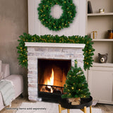 Christabelle 274cm Chadwick Green Pre-Lit Christmas Garland