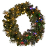 Christabelle 76cm Battery-operated Split Christmas Wreath Glittery Gold Pine